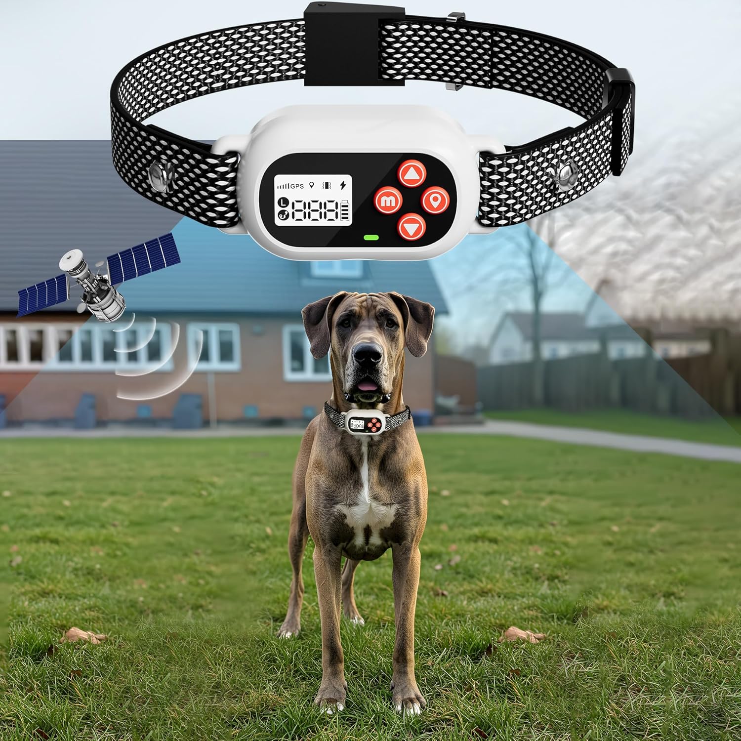GPS Electric Dog Fence Wireless Containment System with 3 Safety Modes, Waterproof Rechargeable Collar Adjustable 25-999yd Radius for Yard/Park/Beach GPS Electric Dog Fence Wireless Containment System with 3 Safety Modes, Waterproof Rechargeable Collar Adjustable 25-999yd Radius for Yard/Park/Beach
