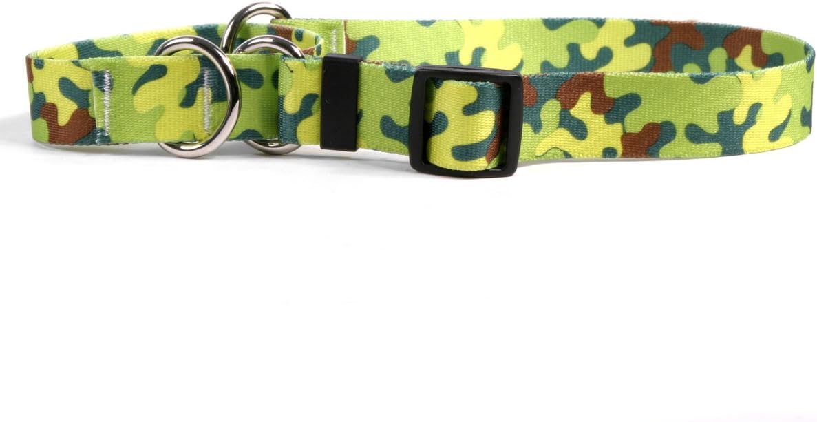 Yellow Dog Design Martingale Slip Collar, Neon Camo, Small 14