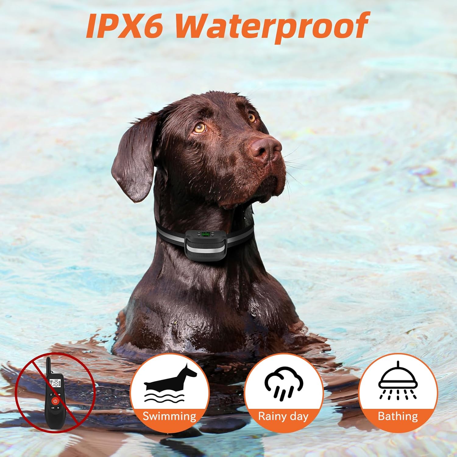 2-in-1 GPS Wireless Dog Fence  Remote Training Collar, Portable Pet Containment System, Electric Dog Fence, Beep/Vibration/Shock Correction Mode, 1 Collar Receiver