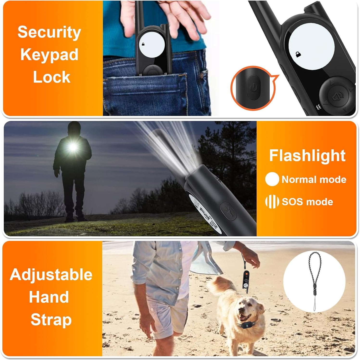 MIMOFPET Wireless Dog Fence System for 2 Dogs - Up to 3500ft Adjustable Electric Fence,Waterproof Training Collar Rechargeable,Pet Containment System for Large Medium Dogs