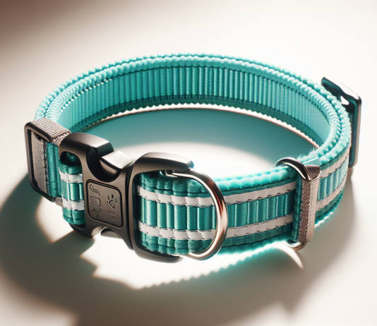 2 Pack Reflective Dog Collar, Turquoise, XS review