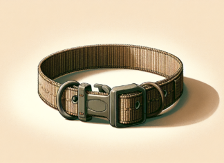 DCSP Pets Heavy-Duty Dog Collar (Medium, Khaki) review