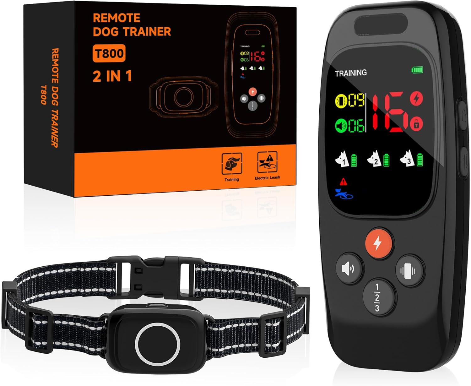 Dog Shock Collar-with Remote Control, The safest Dog Training Collar, A Smart Collar That Fosters Communication and Builds a Better Bond with Your Dogs Dog Shock Collar-with Remote Control, The safest Dog Training Collar, A Smart Collar That Fosters Communication and Builds a Better Bond with Your Dogs