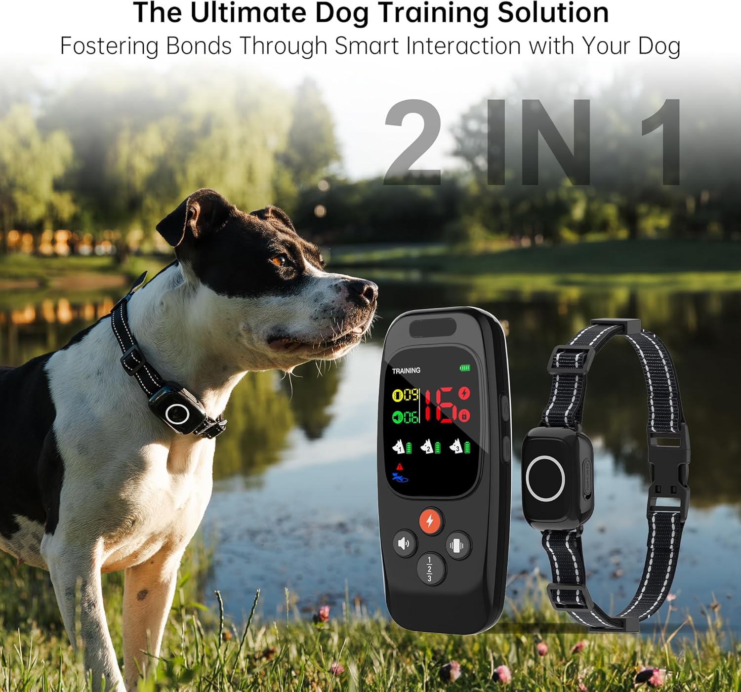Dog Shock Collar-with Remote Control, The safest Dog Training Collar, A Smart Collar That Fosters Communication and Builds a Better Bond with Your Dogs Dog Shock Collar-with Remote Control, The safest Dog Training Collar, A Smart Collar That Fosters Communication and Builds a Better Bond with Your Dogs