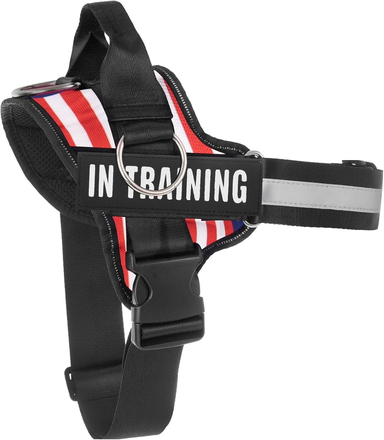 Essential Dog Harness, No Pull Pet Harness with 3 Side Rings for Leash Placement, No Choke, Reflective, Adjustable Pet Vest, Easy On-Off Improved Control Handle, Training, Walking, Running Essential Dog Harness, No Pull Pet Harness with 3 Side Rings for Leash Placement, No Choke, Reflective, Adjustable Pet Vest, Easy On-Off Improved Control Handle, Training, Walking, Running