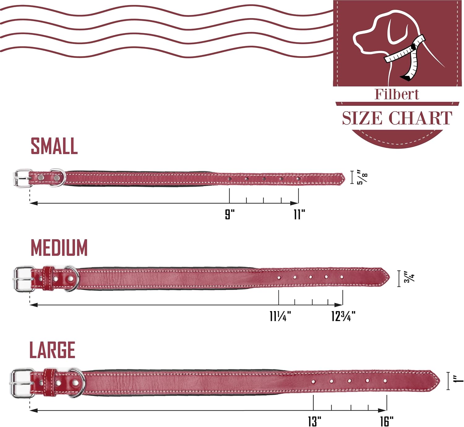 Filbert Leather Dog Collar, Genuine Leather Collar for Large Dogs, Premium, Luxury Padded, Strong, Adjustable for All Breeds, Heavy Metal Buckle, Ultra-Durable, Black Filbert Leather Dog Collar, Genuine Leather Collar for Large Dogs, Premium, Luxury Padded, Strong, Adjustable for All Breeds, Heavy Metal Buckle, Ultra-Durable, Black