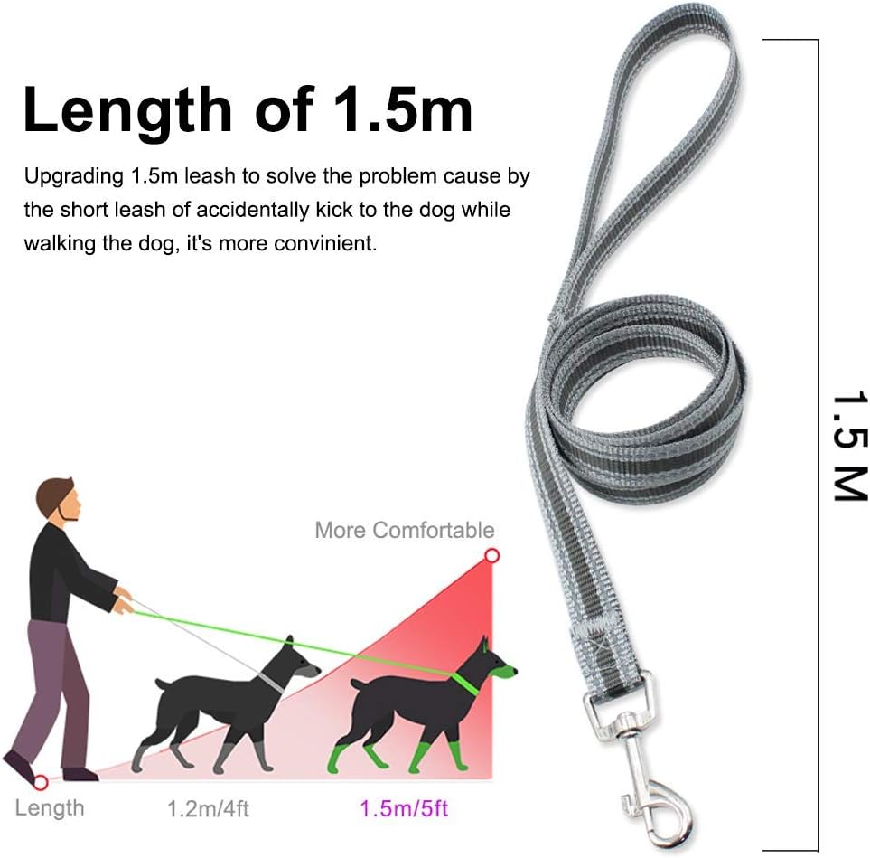 Puppy Harness and Leash Set- XS and Small Dog Harness - Adjustable Reflective Step in Harness for Dogs - Soft Mesh Comfort Fit No Pull No Choke (XS, Black)