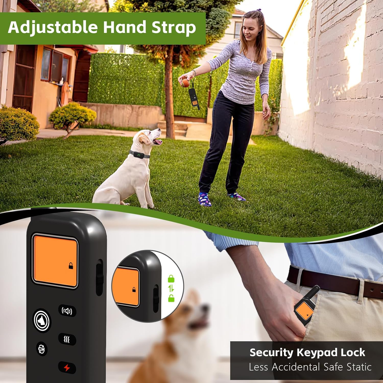 Wireless Dog Fence System for 2 Dogs 856 Acre Electric Fences for Dogs Training Fence Collar with Remote Ultrasonic Trainer Waterproof Portable Outdoor Safe Pet Containment System with 2 Collar Wireless Dog Fence System for 2 Dogs 856 Acre Electric Fences for Dogs Training Fence Collar with Remote Ultrasonic Trainer Waterproof Portable Outdoor Safe Pet Containment System with 2 Collar