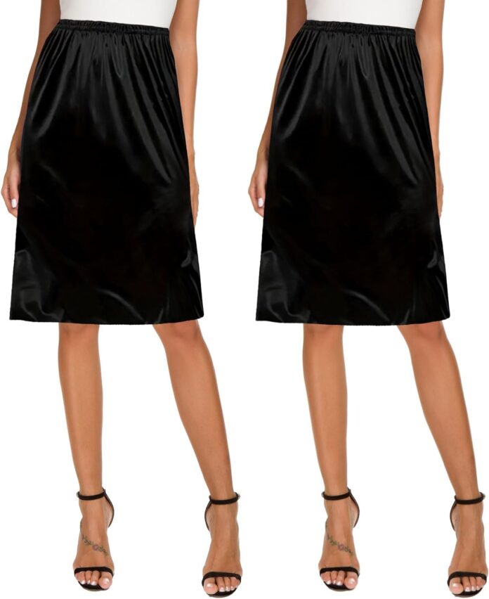 ellames-womens-2-pieces-half-slips-for-under-dresses-satin-long-underskirt-half-slip-shirt-skirt-extender