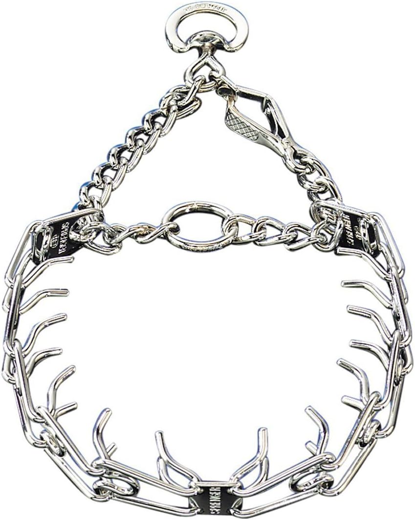 Herm Sprenger Chrome Plated Steel Training Prong Collar with Quick Release Snap for Dogs (23in (58cm) x 3.2mm) Herm Sprenger Chrome Plated Steel Training Prong Collar with Quick Release Snap for Dogs (23in (58cm) x 3.2mm)