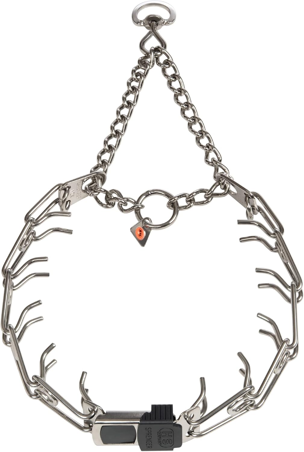 Herm Sprenger Dog Training Prong Collar with Quick Release Cliclock Buckle and Swivel Ring | Adjustable Length Stainless Steel Collar Made in Germany for Large Dogs up to 20 Neck (3.2mm Prongs) Herm Sprenger Dog Training Prong Collar with Quick Release Cliclock Buckle and Swivel Ring | Adjustable Length Stainless Steel Collar Made in Germany for Large Dogs up to 20 Neck (3.2mm Prongs)