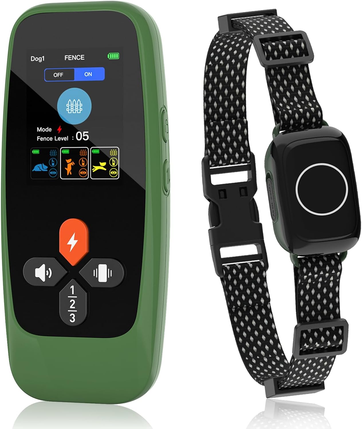 GPS Wireless Dog Fence, Rechargeable Electric Dog Collar with 3 Training Modes, Radius 25-999 Yards, IPX7 Waterproof Invisible Pet Containment System for Medium Large Dog, Outdoor Use GPS Wireless Dog Fence, Rechargeable Electric Dog Collar with 3 Training Modes, Radius 25-999 Yards, IPX7 Waterproof Invisible Pet Containment System for Medium Large Dog, Outdoor Use