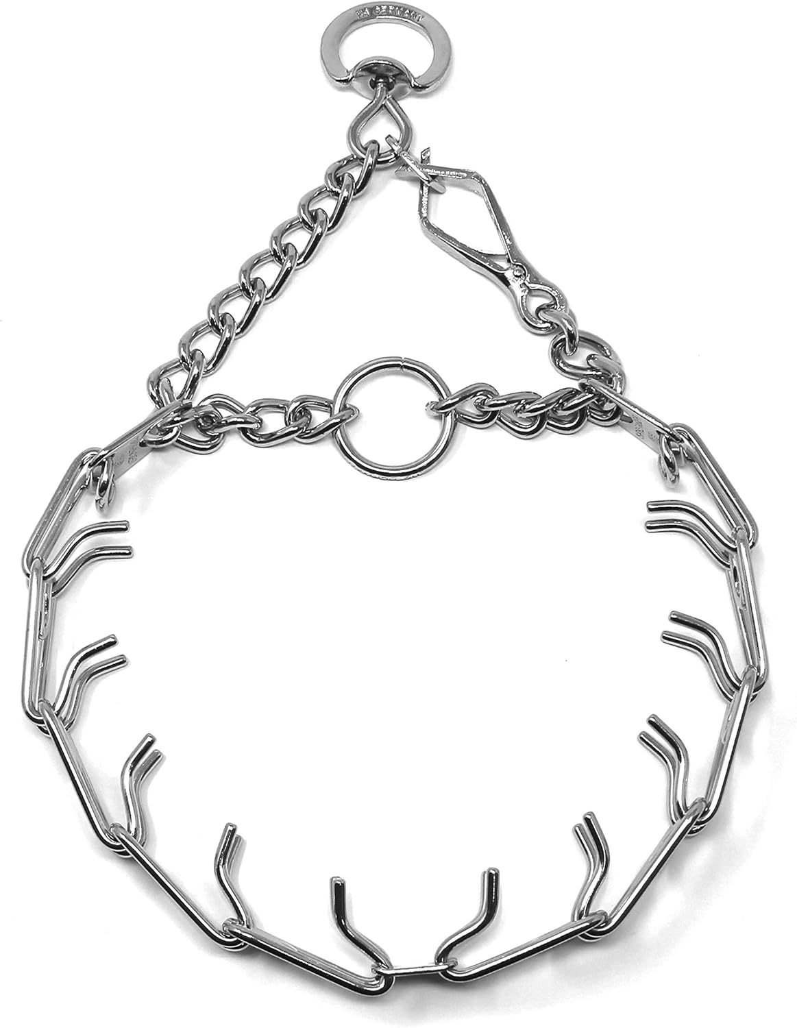 Herm Sprenger Dog Training Collar with Quick Release Buckle Ultra-Plus Chrome Plated Steel Training Collar Made in Germany 2.25mm x 16in Small Herm Sprenger Dog Training Collar with Quick Release Buckle Ultra-Plus Chrome Plated Steel Training Collar Made in Germany 2.25mm x 16in Small