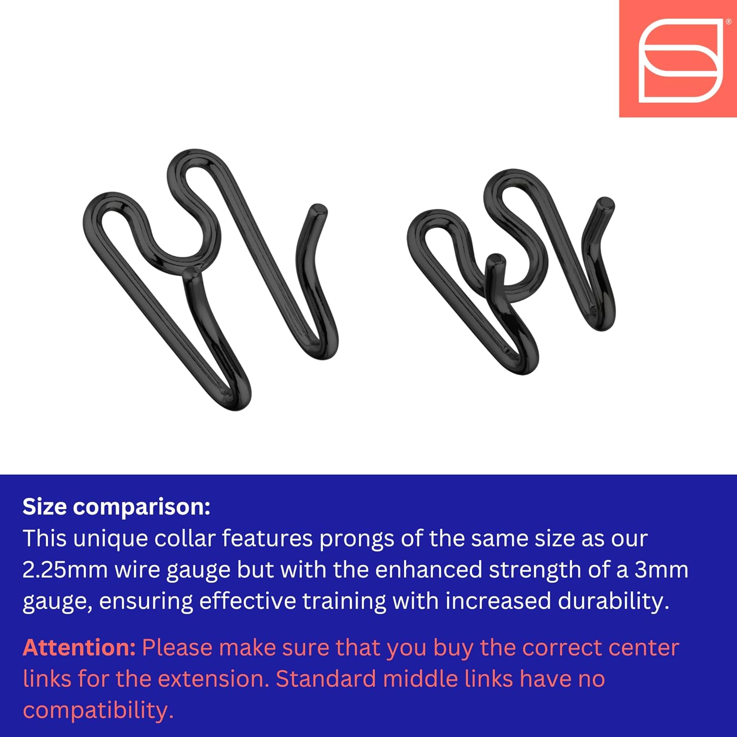 Herm. Sprenger Ultra-Plus Prong Dog Training Collar, Anti Pull Training Pinch Collar, (Stainless Steel Black, 3.0 mm Short Links x 18 Neck Size; 19-20 Chain Length) - Toggle Version Herm. Sprenger Ultra-Plus Prong Dog Training Collar, Anti Pull Training Pinch Collar, (Stainless Steel Black, 3.0 mm Short Links x 18 Neck Size; 19-20 Chain Length) - Toggle Version
