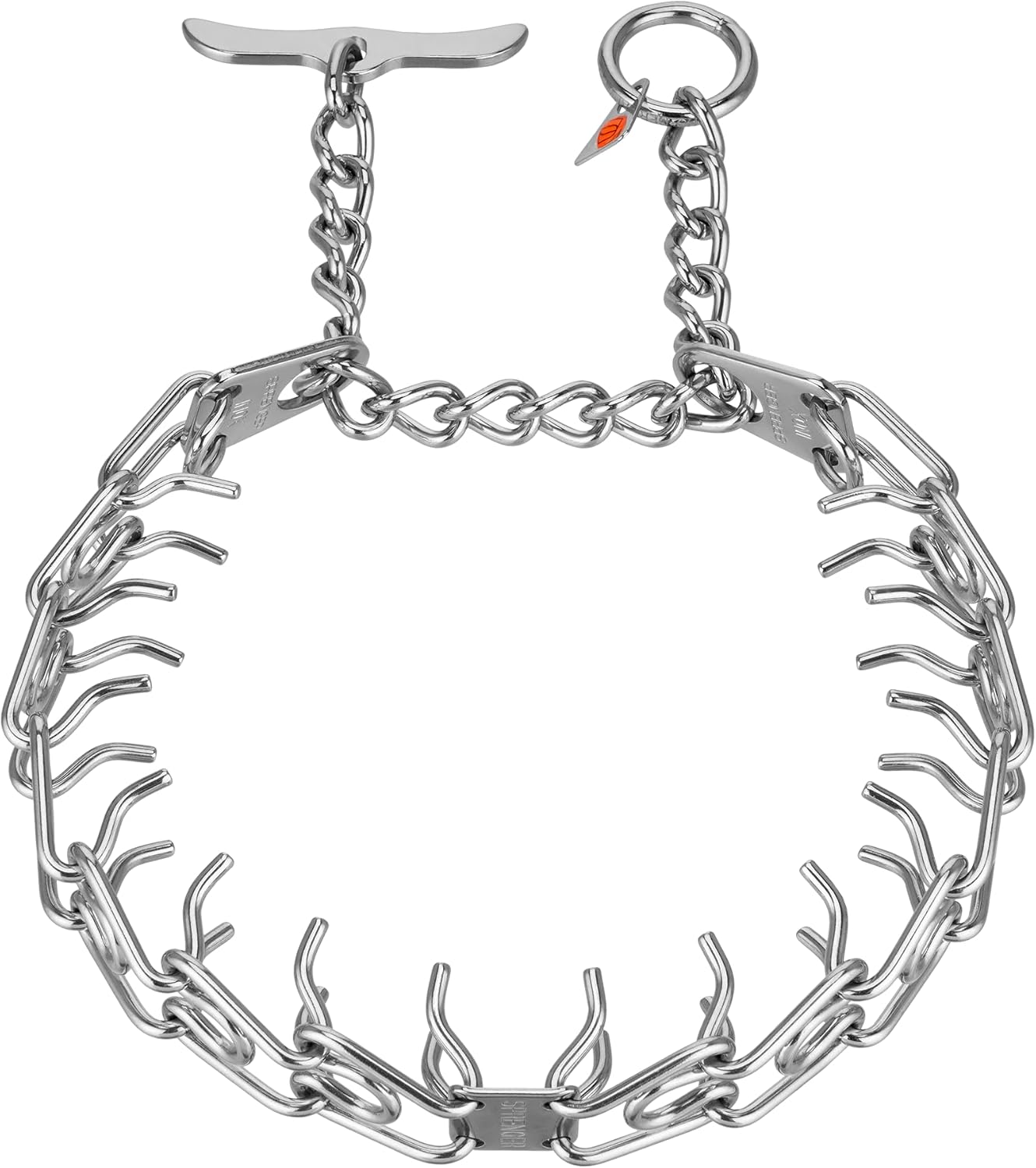 Herm. Sprenger Ultra-Plus Prong Dog Training Collar, Anti Pull Training Pinch Collar, (Stainless Steel Black, 3.0 mm Short Links x 18 Neck Size; 19-20 Chain Length) - Toggle Version Herm. Sprenger Ultra-Plus Prong Dog Training Collar, Anti Pull Training Pinch Collar, (Stainless Steel Black, 3.0 mm Short Links x 18 Neck Size; 19-20 Chain Length) - Toggle Version