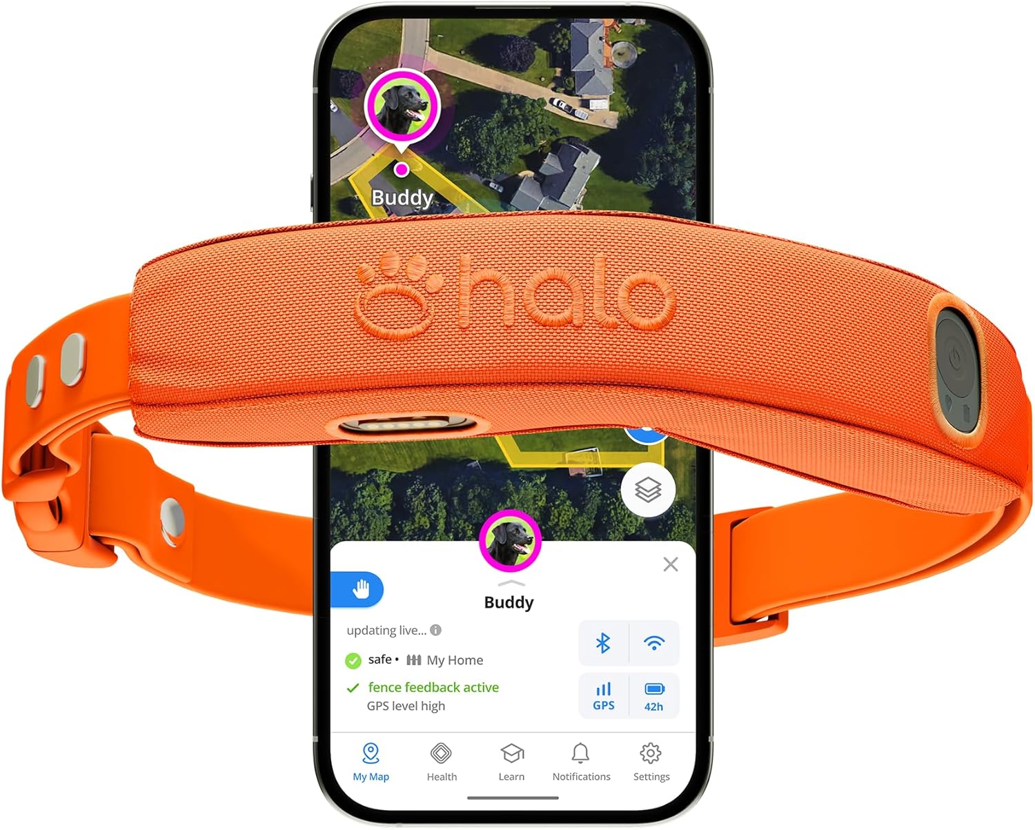 Halo Collar 5 Wireless Dog Fence GPS Dog Collar, Keep Your Dog Safely Contained Outdoors with App-Controlled Boundaries and Real-Time Tracking, One Size, Midnight Halo Collar 5 Wireless Dog Fence GPS Dog Collar, Keep Your Dog Safely Contained Outdoors with App-Controlled Boundaries and Real-Time Tracking, One Size, Midnight