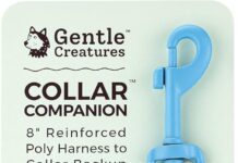 Gentle Creatures Collar Companion – Adjustable Backup Clip for Dog Harness, Prong, Pinch Collars, Gentle Lead – Double Ended Backup Clasp – Harness to Collar Safety Clip