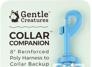 Gentle Creatures Collar Companion – Adjustable Backup Clip for Dog Harness, Prong, Pinch Collars, Gentle Lead – Double Ended Backup Clasp – Harness to Collar Safety Clip Home |