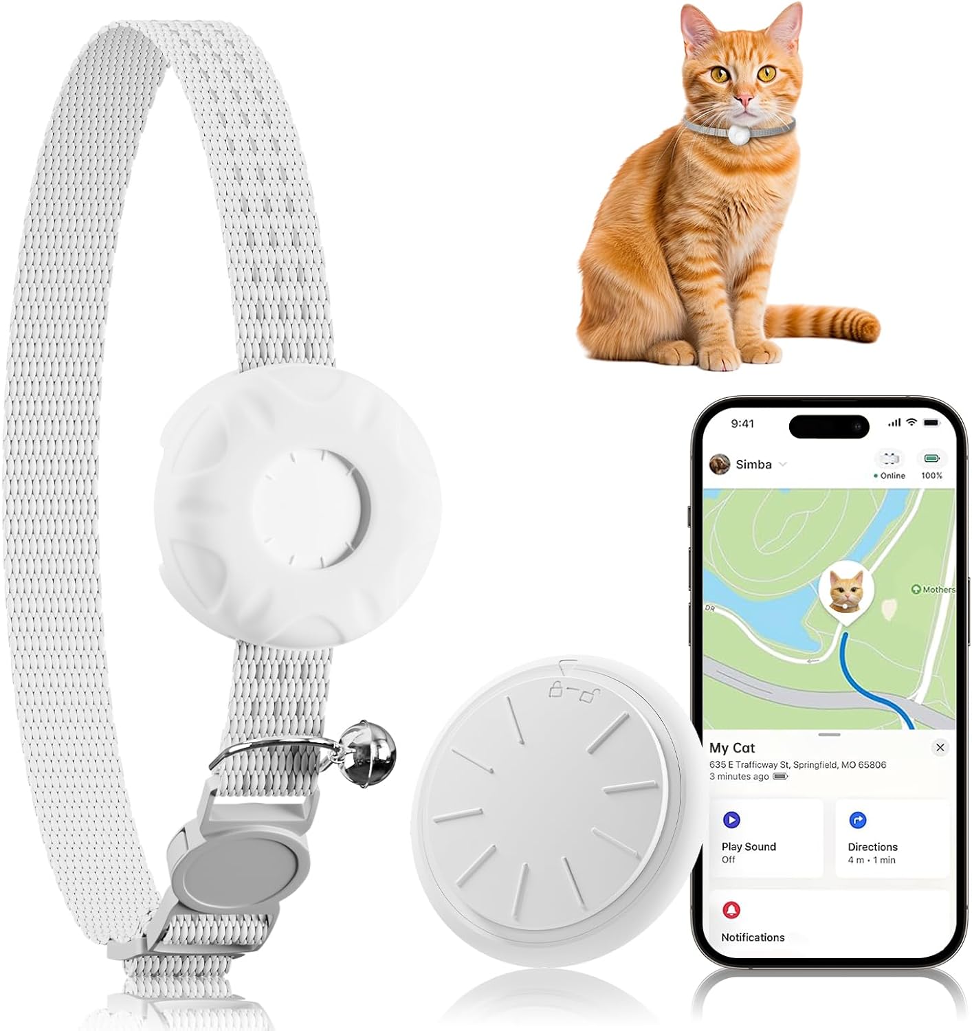 Cat Tracker with Cat Tracker Collar, Mini GPS Tracker, Lightweight Pet Trackers, No Subscription, Anti-Lost Trackers, Finder Tag for Vehicles, Pets, Kids, Longer Battery Life, (Only iOS) review | Reviews Cat Tracker with Cat Tracker Collar, Mini GPS Tracker, Lightweight Pet Trackers, No Subscription, Anti-Lost Trackers, Finder