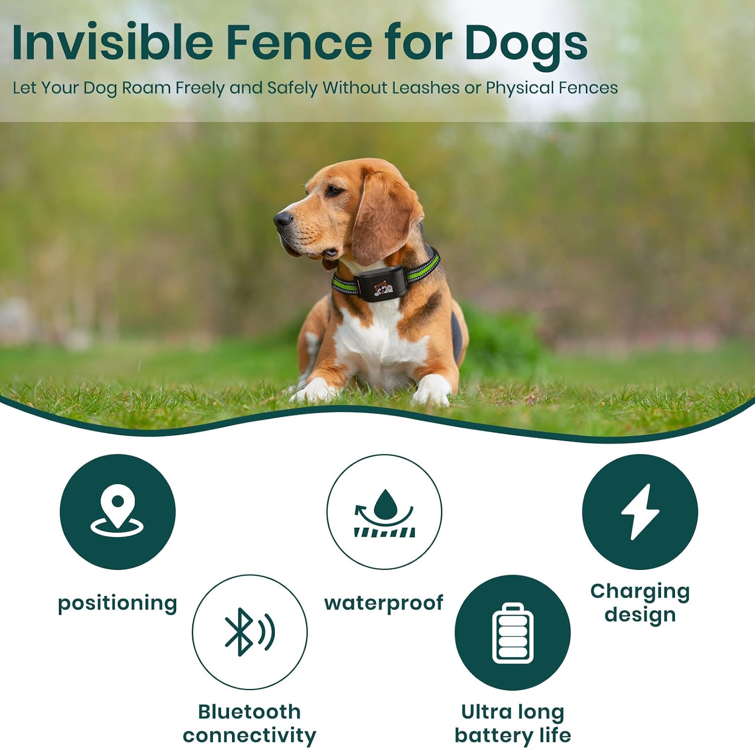 GPS Dog Electronic Fence, Wireless Training Collar- No Subscription Required, Customizable Boundaries via App 3280 FT, IPX7 Waterproof Rechargeable Collar, Smart Training Fence, Automatic Sleep/Wake review | Reviews GPS Dog Electronic Fence, Wireless Training Collar- No Subscription Required, Customizable Boundaries via App FT, IPX7
