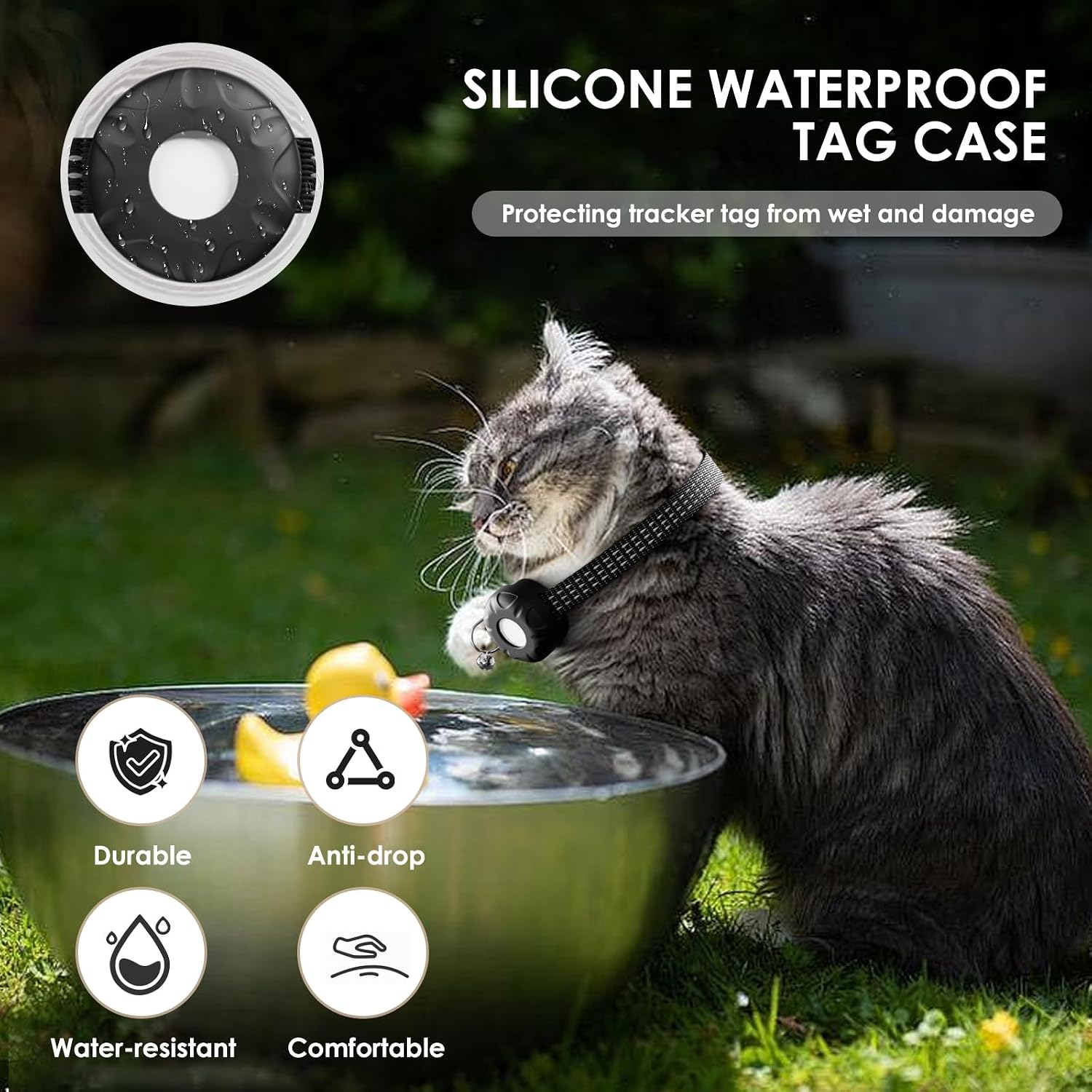 GPS Tracker for Cats (iOS Only), MINI GPS Cat Tracker, Real-Time Location Pet Tracker, No Monthly Fee GPS Tracker, Compatible with Apple Find My,Anti-Lost Smart Tag (Black) review | Reviews GPS Tracker for Cats (iOS Only), MINI GPS Cat Tracker, Real-Time Location Pet Tracker, No Monthly Fee GPS Tracker, Compatible