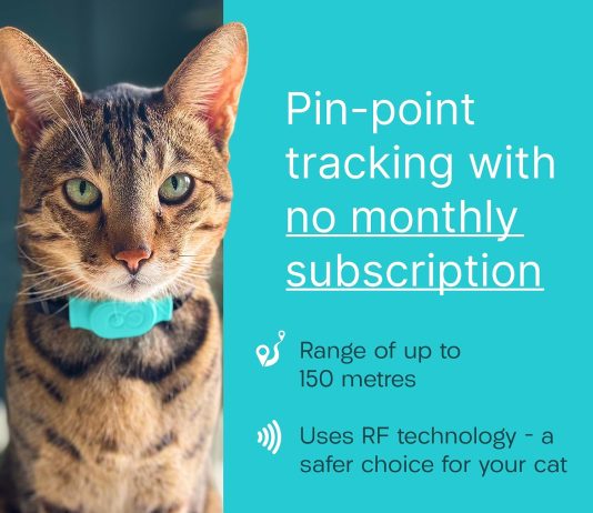 Tabcat V2 Cat & Kitten Tracker - More Accurate Than GPS - No Monthly Fee or Subscription - Includes Homing Tags - Up to